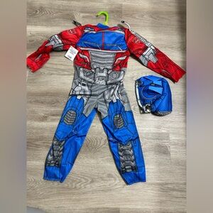 NWT Toddler 3T-4T Transformers Optimus Prime Muscle Costume w/ Headpiece Mask